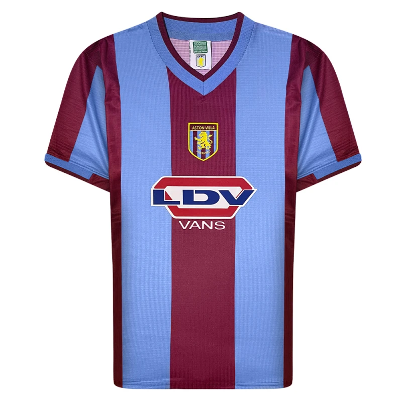 Image of Score Draw Aston Villa 2000 Retro Football Shirt VILLA00HPYSS-S S Mens Sportswear