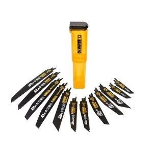 Image of DEWALT DT2441L 2X Life Reciprocating Saw Blade 12 Piece Set