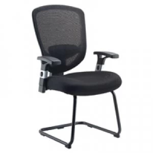 Image of Arista Mesh Visitor Black Chair KF72247