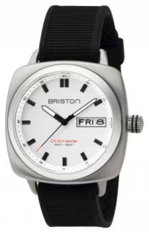 Image of Briston Mens Clubmaster Sport Steel HMS White 16342.S.SP.2. Watch