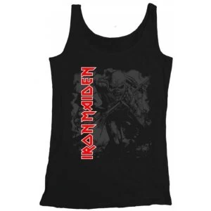 Image of Iron Maiden Hi-Contrast Trooper Mens Large Vest - Black