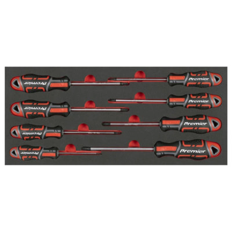 Image of Sealey Premier 8 Piece Torx Screwdriver Set in Module Tray TBT55