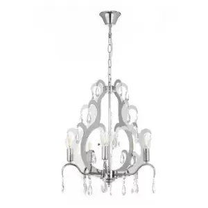 Image of Onli Jane 5 Light Pendant Ceiling Light, Chrome