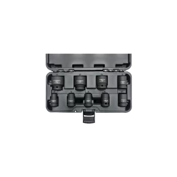 Image of 1/2" Square Drive Impact Socket Set: 9 Piece Set - Metric