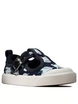 Image of Clarks Toddler City Dance Shoe, Navy, Size 4 Younger