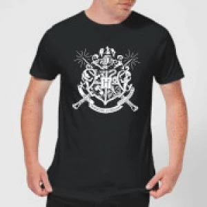 Image of Harry Potter Hogwarts House Crest Mens T-Shirt - Black - M