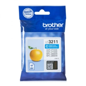Image of Brother LC3211 Cyan Ink Cartridge