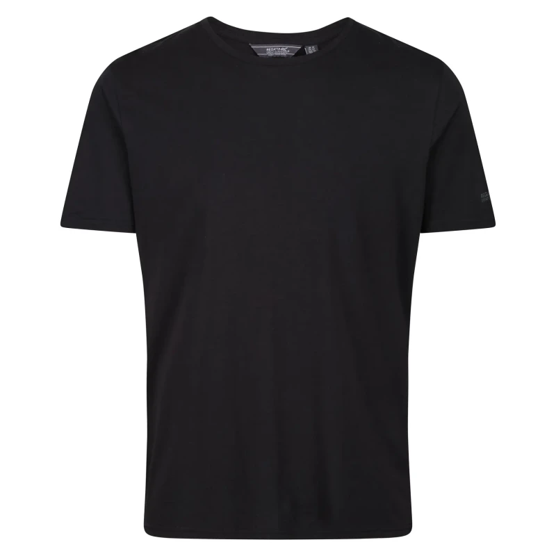Image of Regatta 'Tait' Lightweight Active T-Shirt Jet Black