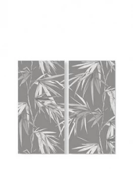 Image of Graham & Brown Set Of 2 Bamboo Blooms Printed Canvas