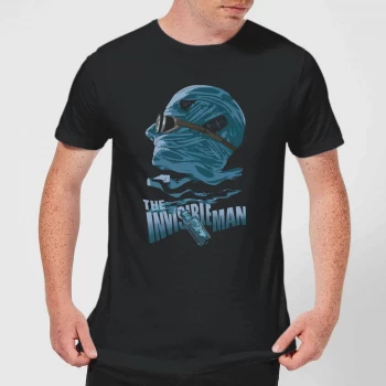 Image of Universal Monsters The Invisible Man Illustrated Mens T-Shirt - Black - 5XL