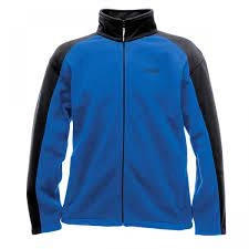 Image of Regatta Blue And Navy Hedman Zip Through Fleece - S