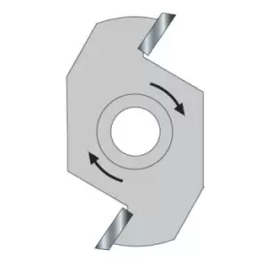 Image of Trend Threaded Slotter Blade for 33 Series M12 Arbors 40mm 10mm M12 Thread