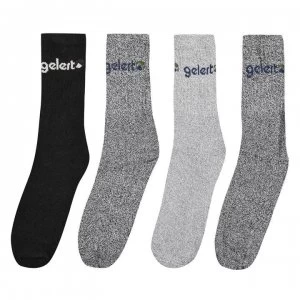 Image of Gelert Walking Boot Sock 4 Pack Mens - Brown