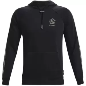 Image of Under Armour Curry Fleece Pull Over Hoodie Mens - Black