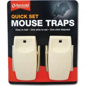 Image of Rentokil Quick Set Mouse Traps Pack of 2