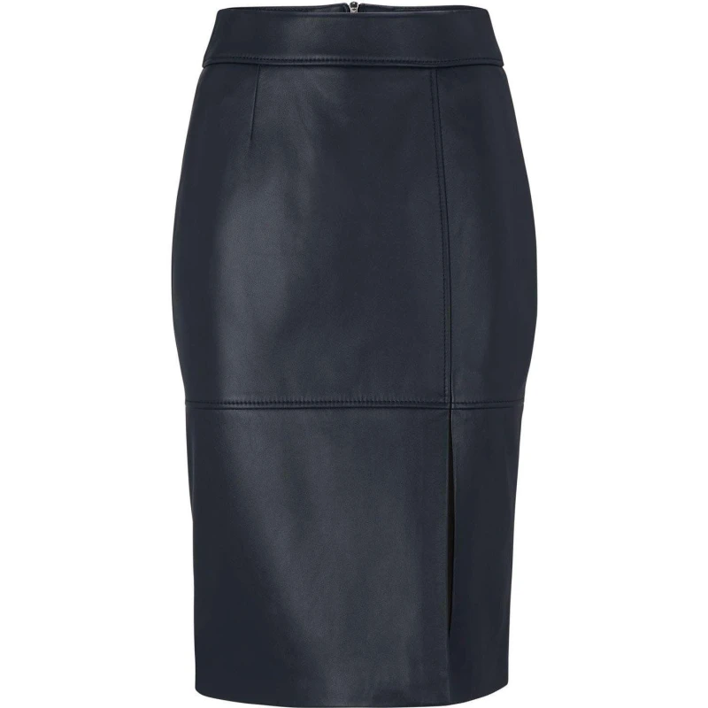 Image of Boss Setora Slim-Fit Pencil Skirt Blue female 16