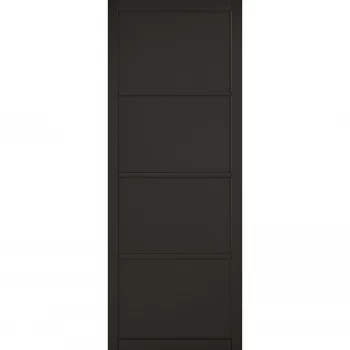 Image of Soho - 4 Panel Primed Black Internal Door - 1981 x 838 x 35mm