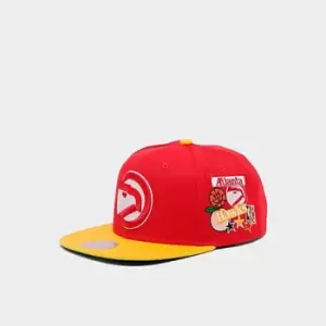 Image of Mitchell & Ness NBA Atlanta Hawks Patch Overload Snapback Hat