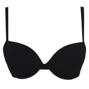 Image of Emporio Armani Underwear Logo Push Up Bra - Black 00020