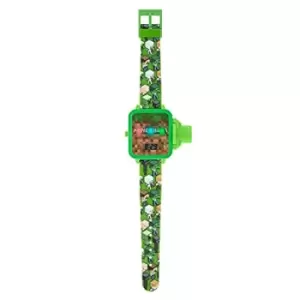 Image of Mojang Minecraft Green Strap Projection Watch MN4103