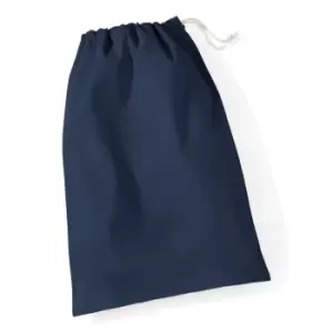 Image of Westford Mill Cotton Stuff Bag - 0.25 To 38 Litres (S) (Navy Blue)