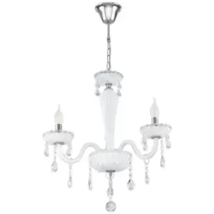 Image of Eglo Carpento 3 Lamp Multi Arm Chandeliers Chrome