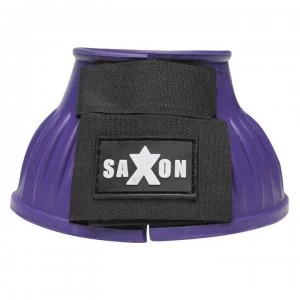 Image of Saxon Ribbed Touch Tape Bell Boots - Purple