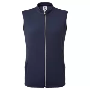 Image of Footjoy Zip Brushed Vest Womens - Blue