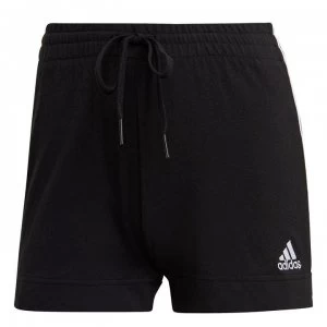 Image of adidas Essential 3 Stripe Shorts - Black/White
