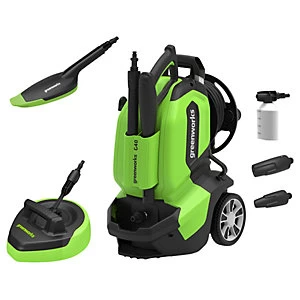 Image of Greenworks G45 Pressure Washer with Patio Head & Brush