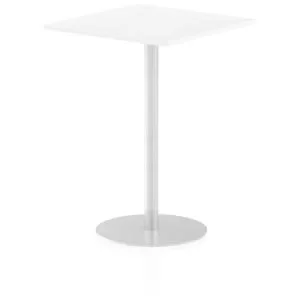 Image of Italia Poseur Table Square 800800 Top 1145 High White