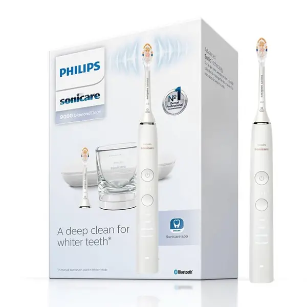 Image of Philips DiamondClean 9000 HX9914/55 White Electric Toothbrush