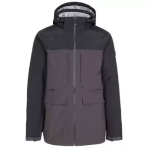 Image of Trespass Mens Heathrack Waterproof Jacket (XS) (Dark Grey)