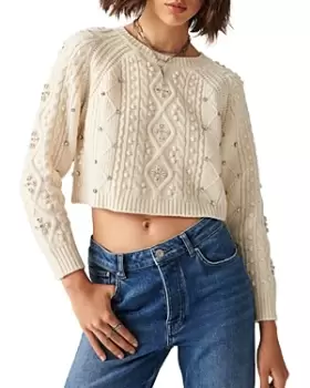 Image of ba & sh Otello Embellished Crop Sweater