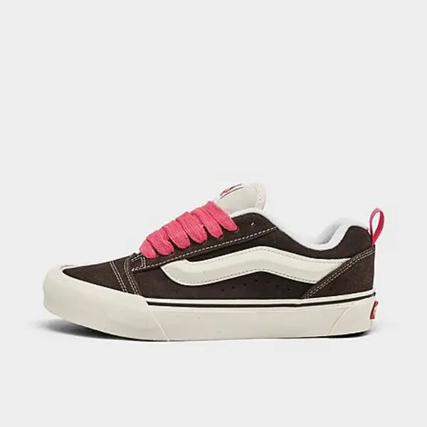 Image of Vans Womens Knu Skool Trainers Retro Colour Brown True White, 7