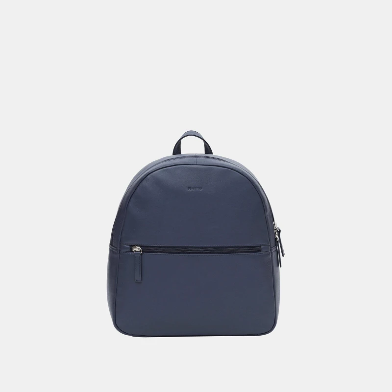 Image of Firetrap Leather Zip Backpack Classic Navy unisex One Size