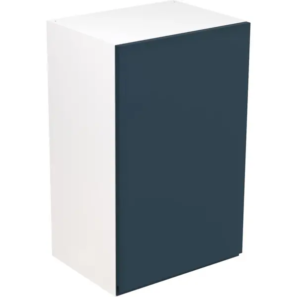 Image of Kitchen Kit Ready Made J-Pull Kitchen Cabinet Wall Unit Ultra Matt 450mm in Indigo Blue
