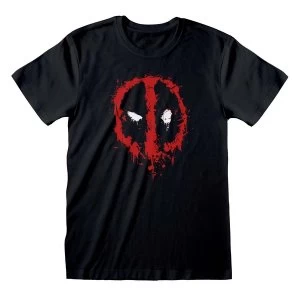 Image of Marvel Comics Deadpool - Splat Unisex Medium T-Shirt - Black