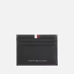 Image of Tommy Hilfiger Mens Corp Leather Cardholder - Black
