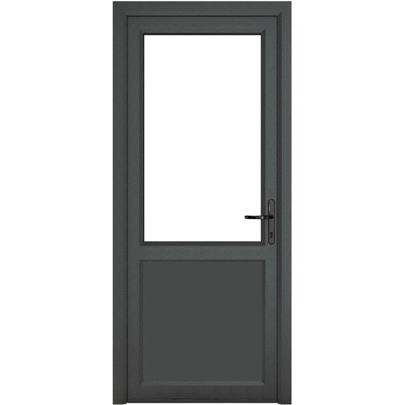 Image of Crystal Triple Glazed Single Door Half Panel Grey/White Lh 920 X 2090Mm Clear, Grey 2RLHGW92209CPTG