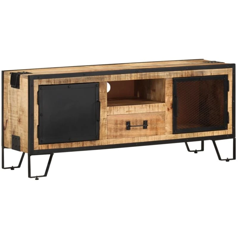 Image of VIDAXL TV Cabinet 110x31x46cm Rough Mango Wood Vidaxl 8720286504482