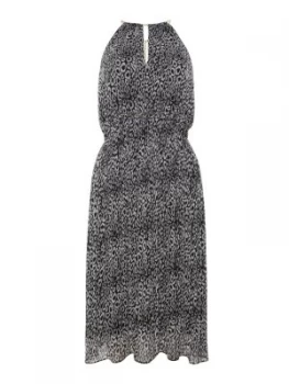 Image of Michael Kors Chain leopard dress Black