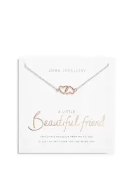Image of Joma Jewellery A LITTLE BEAUTIFUL FRIEND NECKLACE, Silver, Women
