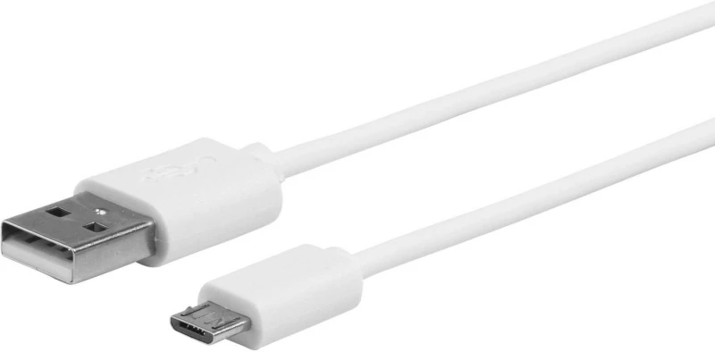 Image of eSTUFF ES603007 USB cable USB 2.0 1m USB A Micro-USB B White
