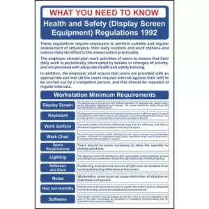 Image of Health & Safety (Display Screen Equipment) Regulations Sign