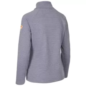 Image of Trespass Womens/Ladies Olga Leather Fleece Top (M) (Denim Blue Marl)