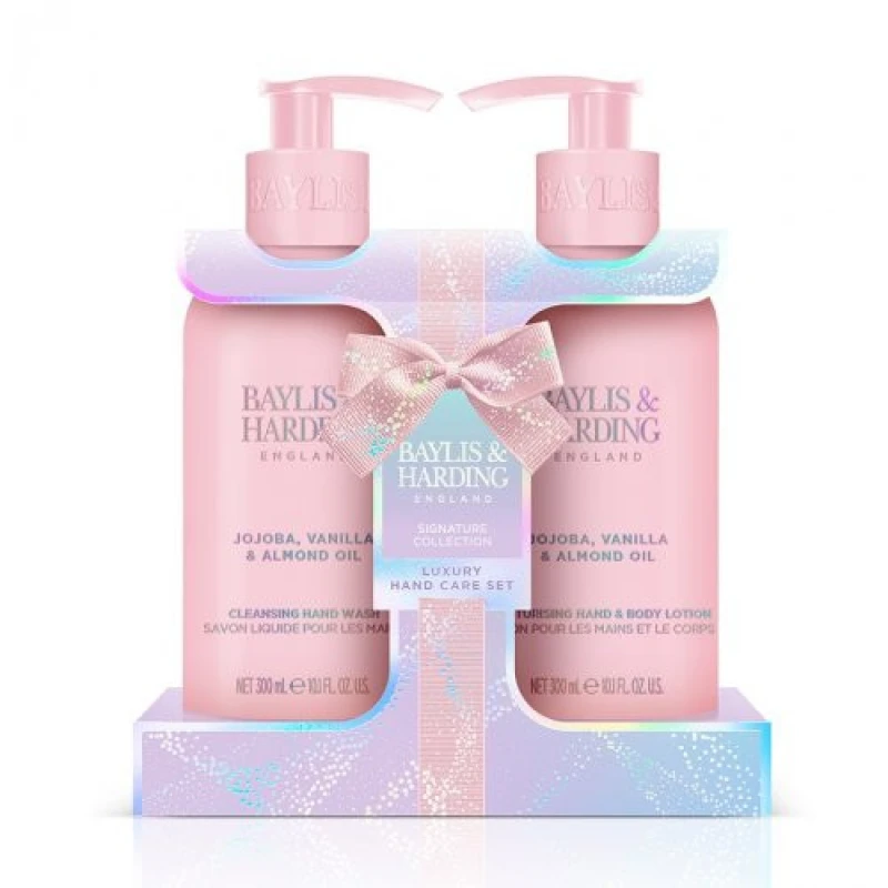 Image of Baylis & Harding Jojoba, Vanilla & Almond Oil Luxury Hand Care Gift Set 2x300ml
