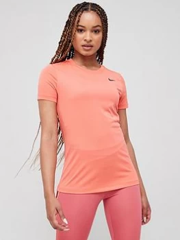Image of Nike Training Dri-FIT T-Shirt - Ember, Ember, Size S, Women