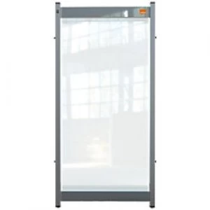Image of Nobo Premium Plus Modular Protection Desk Sneeze Guard PVC 500 Micron Transparent 820 x 400 x 40 mm