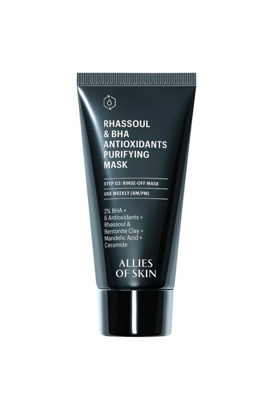 Image of Allies of Skin Rhassoul & BHA Antioxidants Purifying Mask 50ml